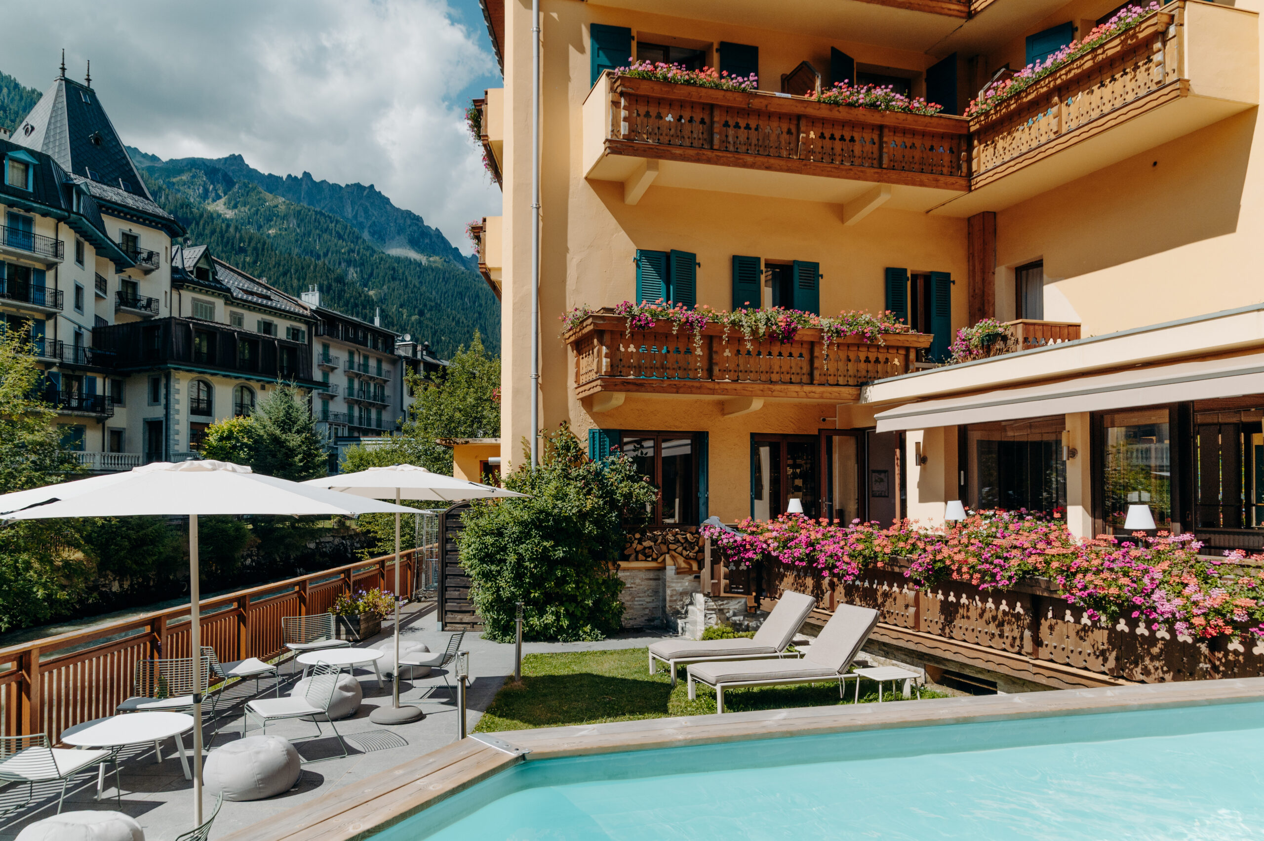 Hôtel avec piscine au centre de Chamonix
